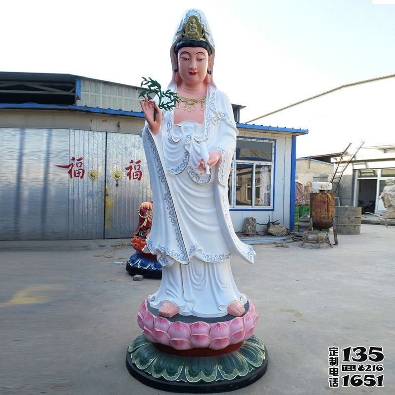 玻璃鋼彩繪戶外景區滴水觀音雕塑 玻璃鋼彩繪戶外景區滴水觀音雕塑