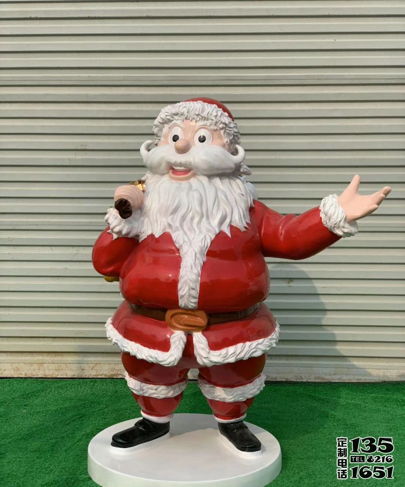 景區玻璃鋼仿真彩繪圣誕老人雕塑 景區玻璃鋼仿真彩繪圣誕老人雕塑
