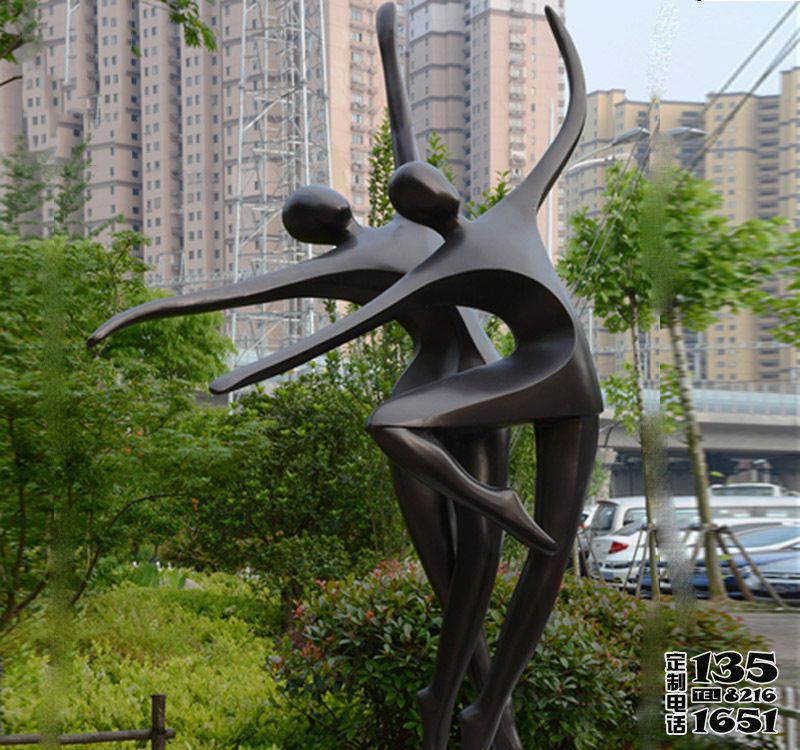 戶(hù)外抽象跳舞人物玻璃鋼仿銅雕塑 戶(hù)外抽象跳舞人物玻璃鋼仿銅雕塑