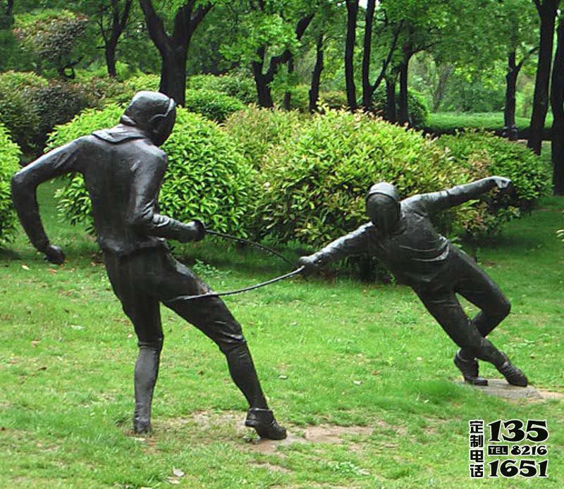 學(xué)院操場(chǎng)擊劍運(yùn)動(dòng)員玻璃鋼玻璃鋼仿銅人物雕塑 學(xué)院操場(chǎng)擊劍運(yùn)動(dòng)員玻璃鋼玻璃鋼仿銅人物雕塑