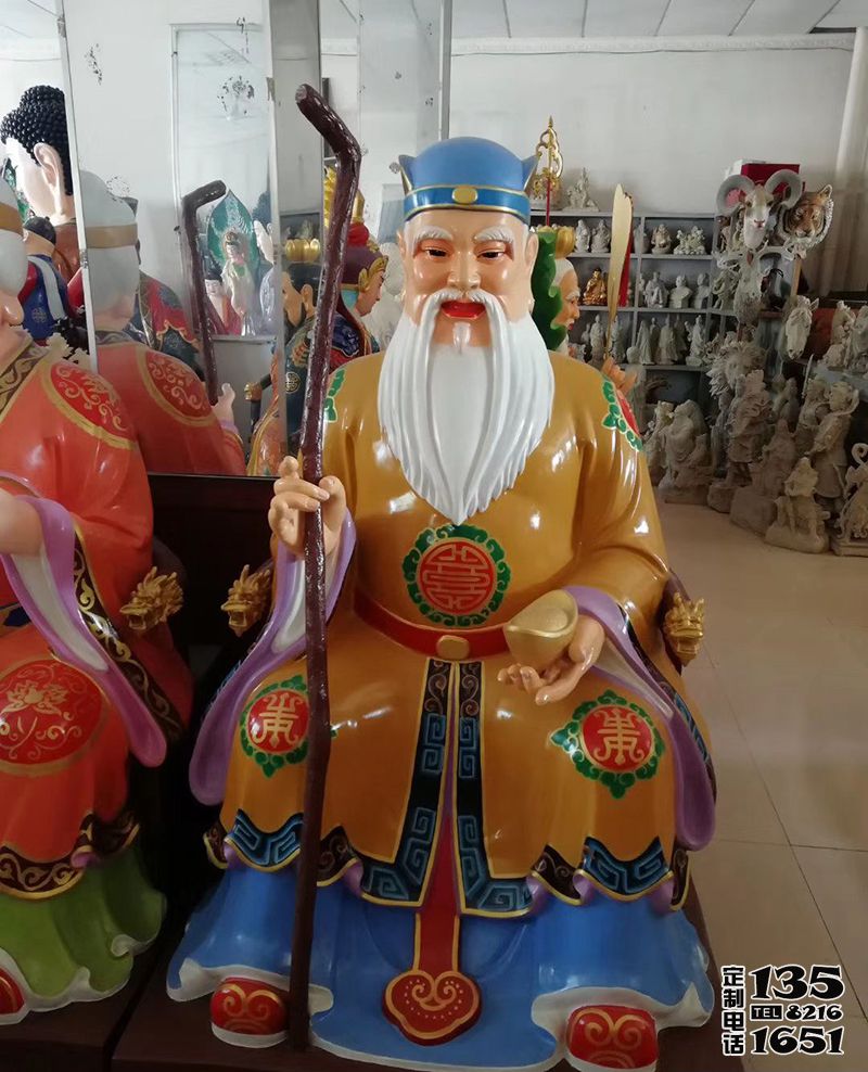 寺廟玻璃鋼彩繪神像土地公雕塑 寺廟玻璃鋼彩繪神像土地公雕塑